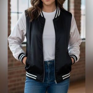 Sugar + Lipz Varsity Bomber Jacket